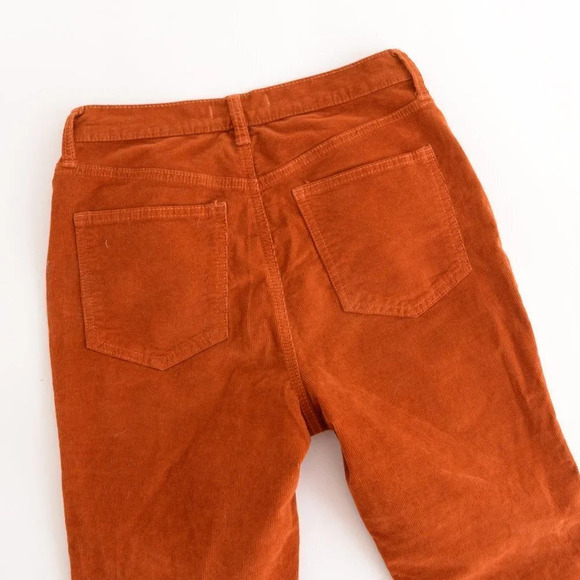 We The Free  Burnt Rust Corduroy Mid-Rise Autumn Skinny Pants 27 - Picture 15 of 15